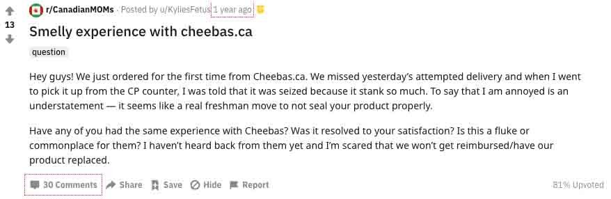 Is Cheebas online dispensary a scam?