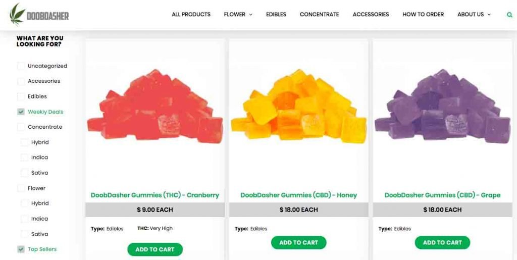 cannabis product line