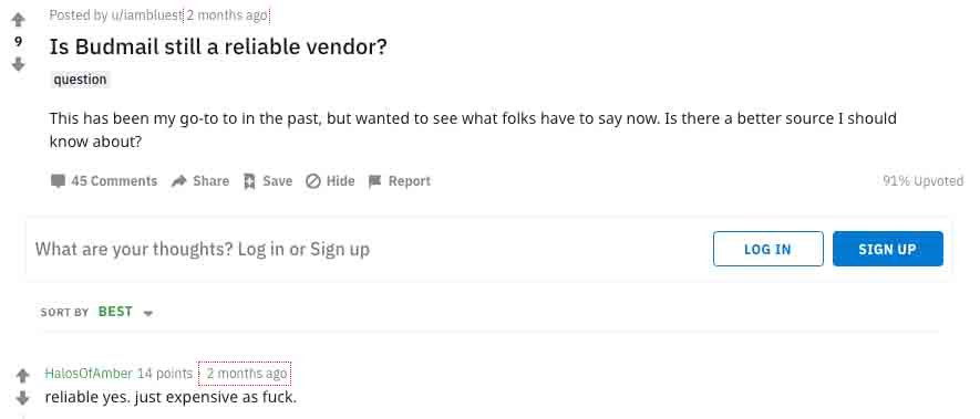 Is Budmail still reliable as a dispensary?