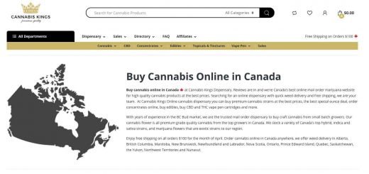 Review of Cannabis Kings Dispensary in British Columbia.