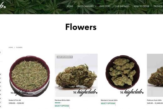 The High Club online dispensary review.