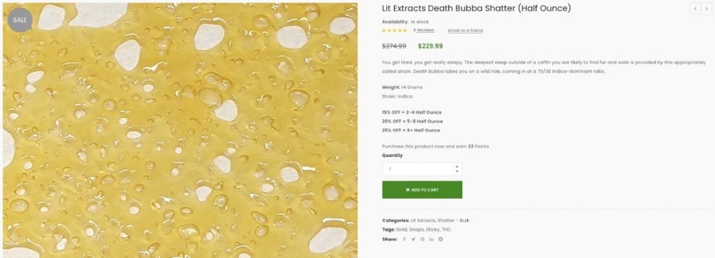 Click to start shopping for shatter